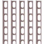 Profili in alluminio verniciato colore 187 a l per finitura parete proangle *** pezzi 5 pz, confezione 1