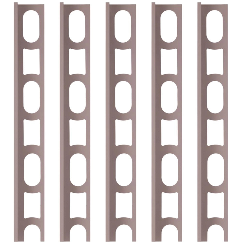 Profili in alluminio verniciato colore 187 a l per finitura parete proangle *** pezzi 5 pz, confezione 1
