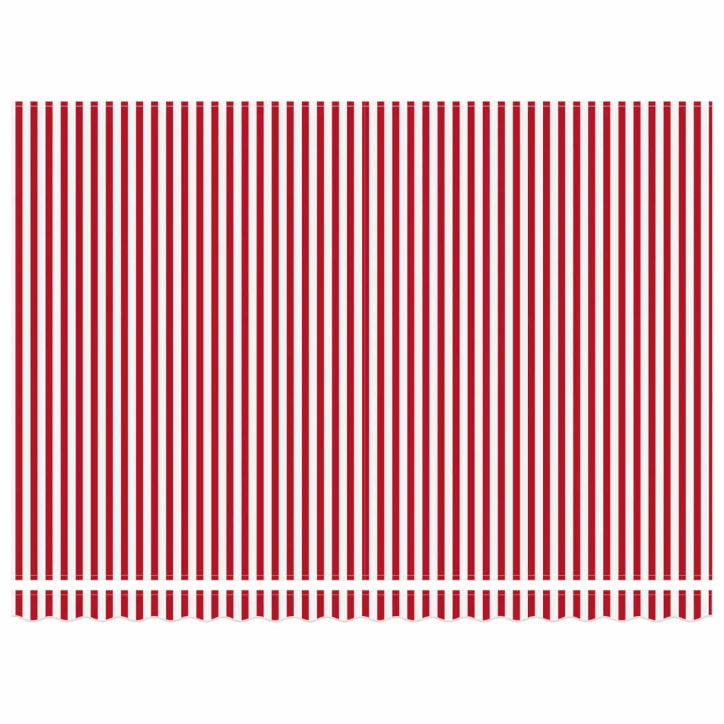 Tettuccio Elettrico Retrattile Rosso e Bianco 4,5 × 3 m 3419654