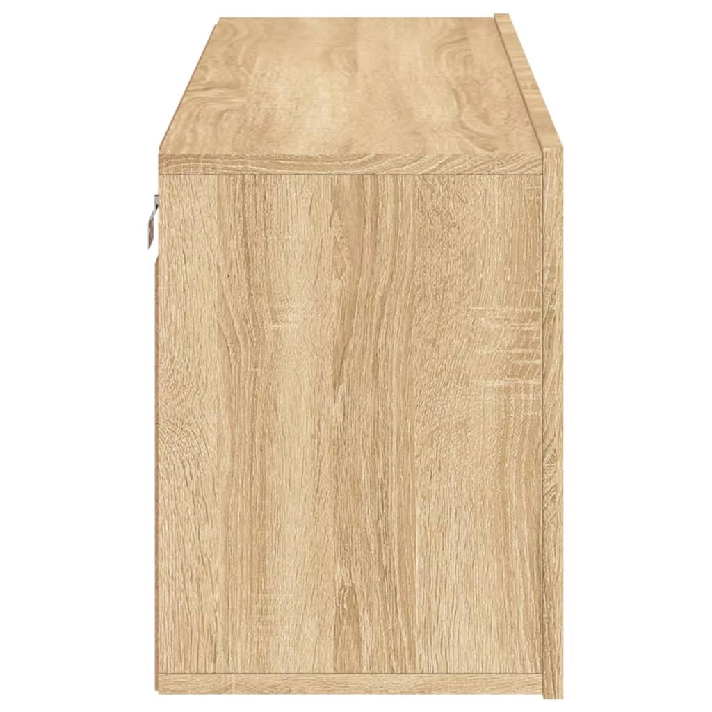 Mobile TV multimediale mensola TV credenza TV sala da pranzo soggiorno camera da letto a parete rovere Sonoma 100 x 30 x 41 cm marrone 02_0028145