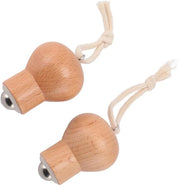 Massaggio con Rullo di Legno - Rullo per Massaggio del Viso - 2 Pezzi - Utilizzo Freddo/Caldo - Legno di Faggio di Alta Qualità - Utilizzo Largo e Comodo