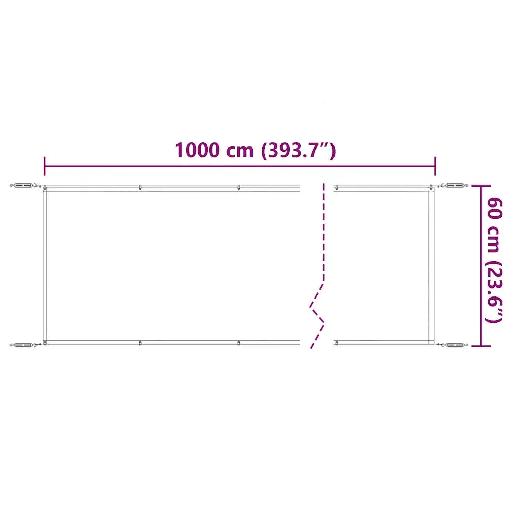 Paravento Verticale Blu 60x1000 cm in Tessuto Oxford CFW2600607