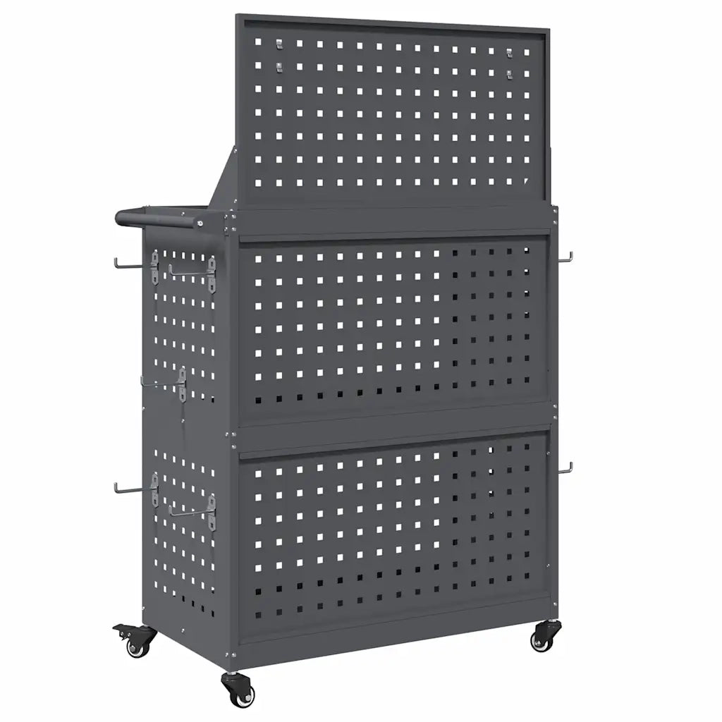 Carrello per Attrezzi con ruota Antracite 65 x 35 x 111 cm CFW8420596