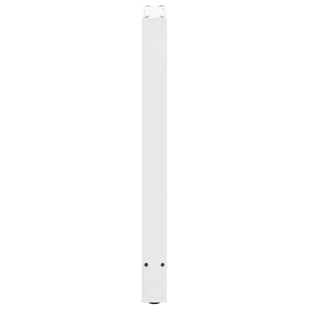 Set di 2 gambe regolabili per tavolo da bar dal design moderno 40 x 90 cm in acciaio bianco 02_0057565