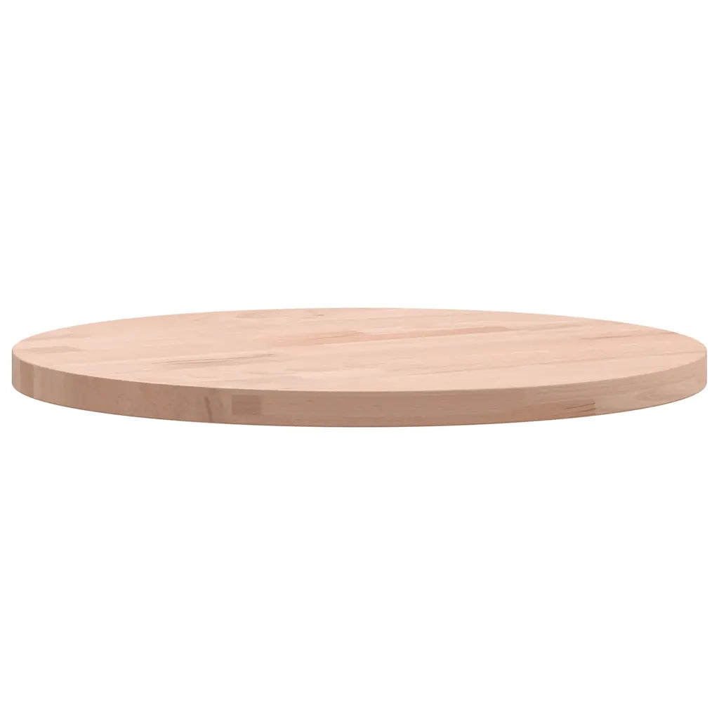 Piano per Tavolo | Superficie Tavolo | Piano Scrivania ?30x1,5 cm Rotondo in Legno Massello di Faggio