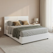 Briona, Letto Piazza e Mezza Sfoderabile Made in Italy, Bianco