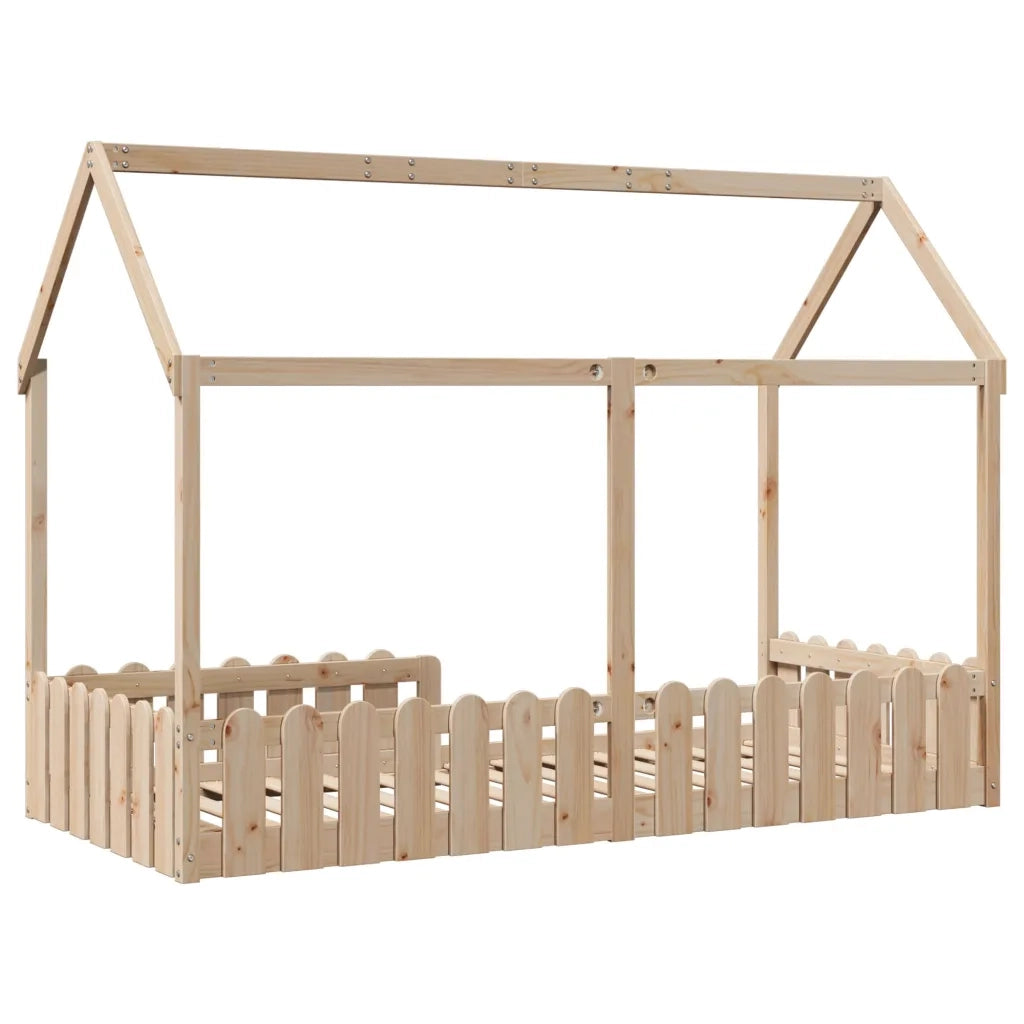 Giroletto Casetta per Bambini 90x200 cm Legno Massello di Pino