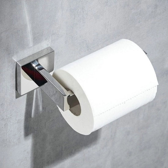 Supporto per le cinture di carta igienica da parete per la camera da bagno, acciaio inossidabile SUS304, cromatura lucidata, cromatura lucidata