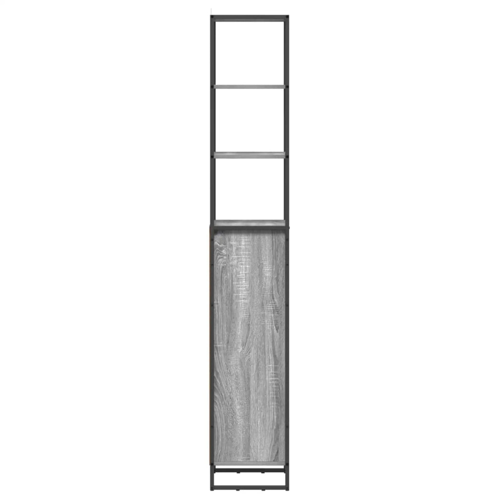 Mobile da Bagno con cassetto Grigio Sonoma 40 x 30 x 180 cm