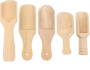 Lepels in Legno - 5 pezzi - Mini Zanghera per Zucchero, Caffè, Dolci - Alta Qualità Legno, Cucina, Caffè, Spezie, Tè
