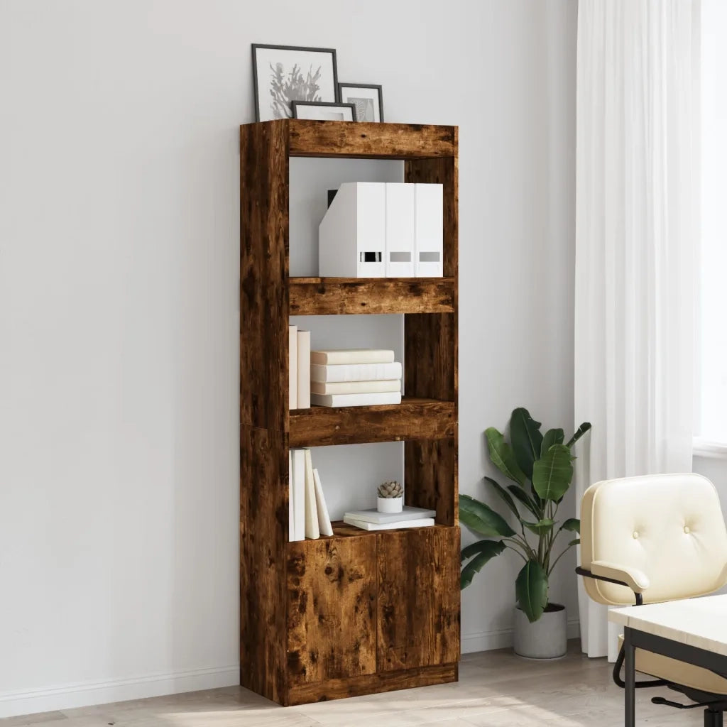 Credenza Rovere Fumo 63x33x180 cm in Truciolato 3309604