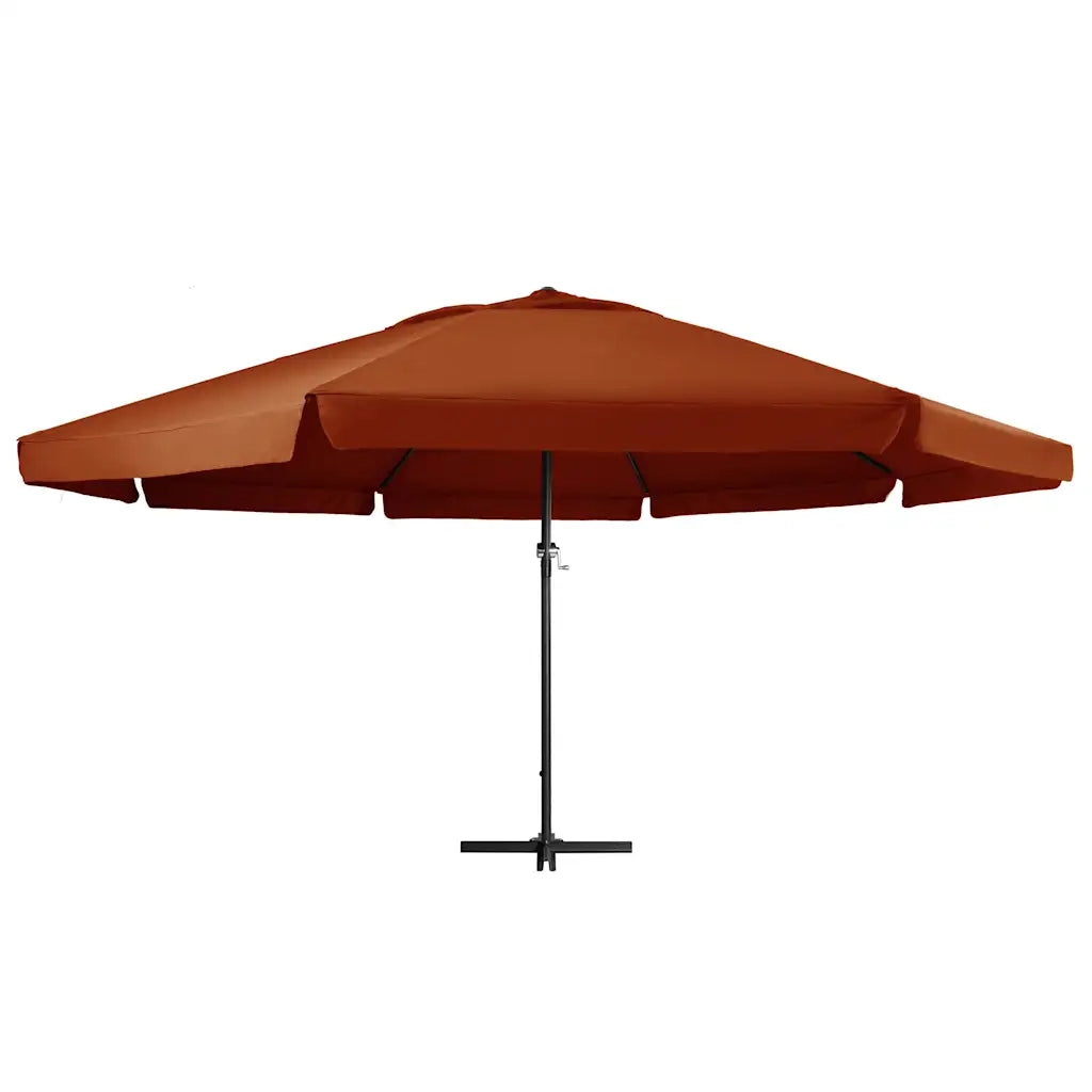 Ombrellone da Giardino Palo in Alluminio 600 cm Terracotta 47375