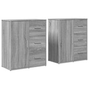 Buffet credenza cassettiera armadio mobile contenitore organizer per cucina soggiorno salotti set di 2 Sonoma 60 x 31 x 70 cm in legno ingegnerizzato grigio 02_0036960
