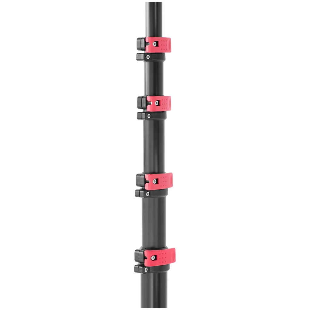 Puliscivetri telescopico professionale con alimentazione idrica per pannelli solari e finestre 1750 x 7200 mm alluminio PU ​​PP nero 14_0009233