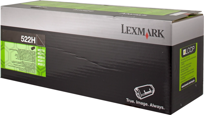 ORIGINAL Lexmark toner nero 522H 52D2H00 ~25000 Seiten cartuccia di stampa riutilizzabile