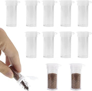 Set di Spolverini da Cucina Portatile - 11 Mini Spolverini da Cucina - Spolverini da Cucina per Sale e Pepe - Boccia con Fissaggio a Viti per Migliorare l'igiene - Compatta per l'uso in Viaggio - Contenitore per Erbe
