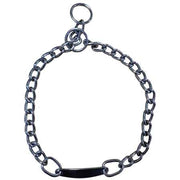 COLLARE PER CANI A STRANGOLO IN METALLO CON PIASTRA IDEAL STAR 35 mm x 60 cm - IDEAL STAR