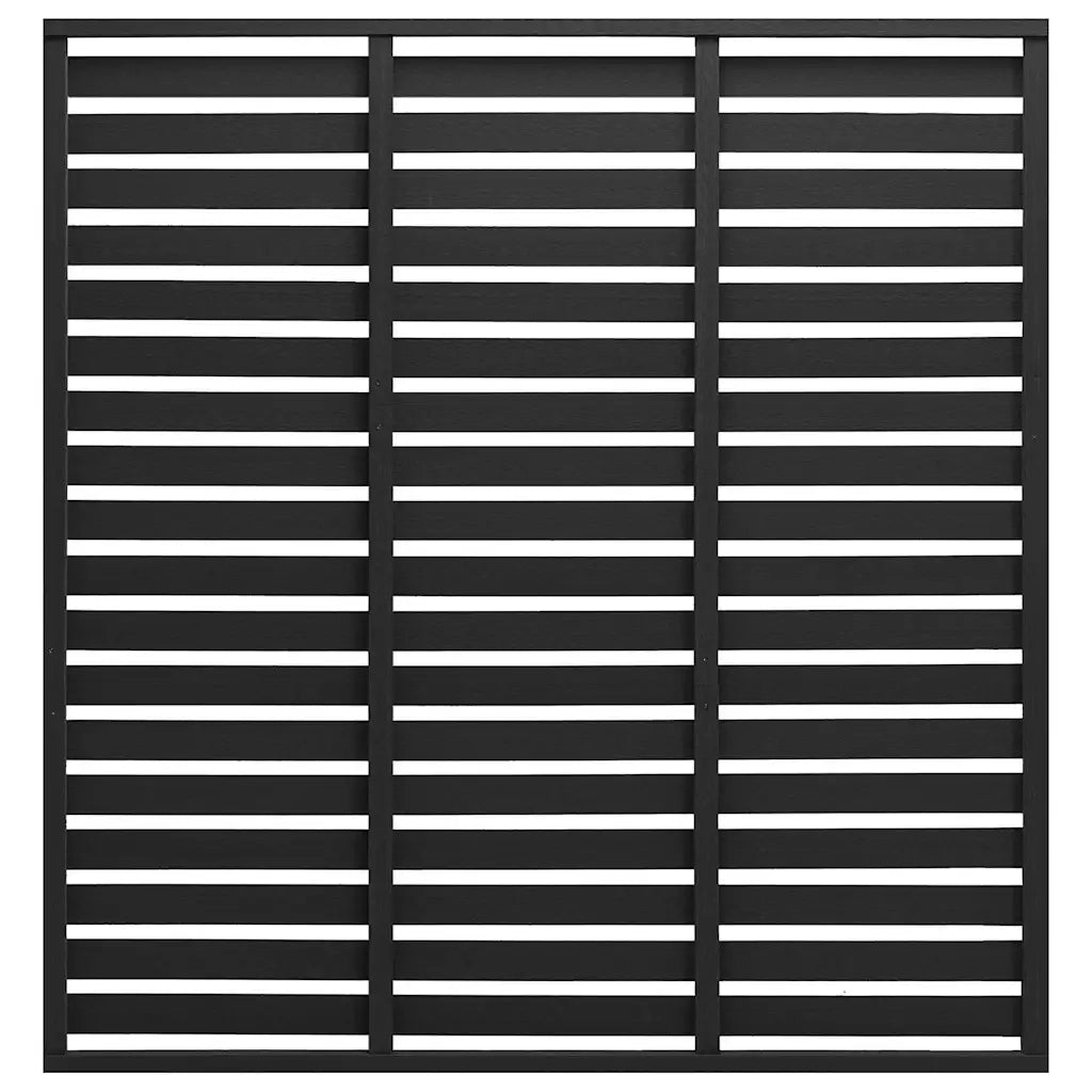 Pannello di Recinzione in WPC 180x180 cm Nero