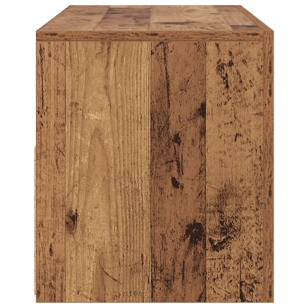 Mobile Porta TV con LED Legno Antico 90x35x40 cm Multistrato