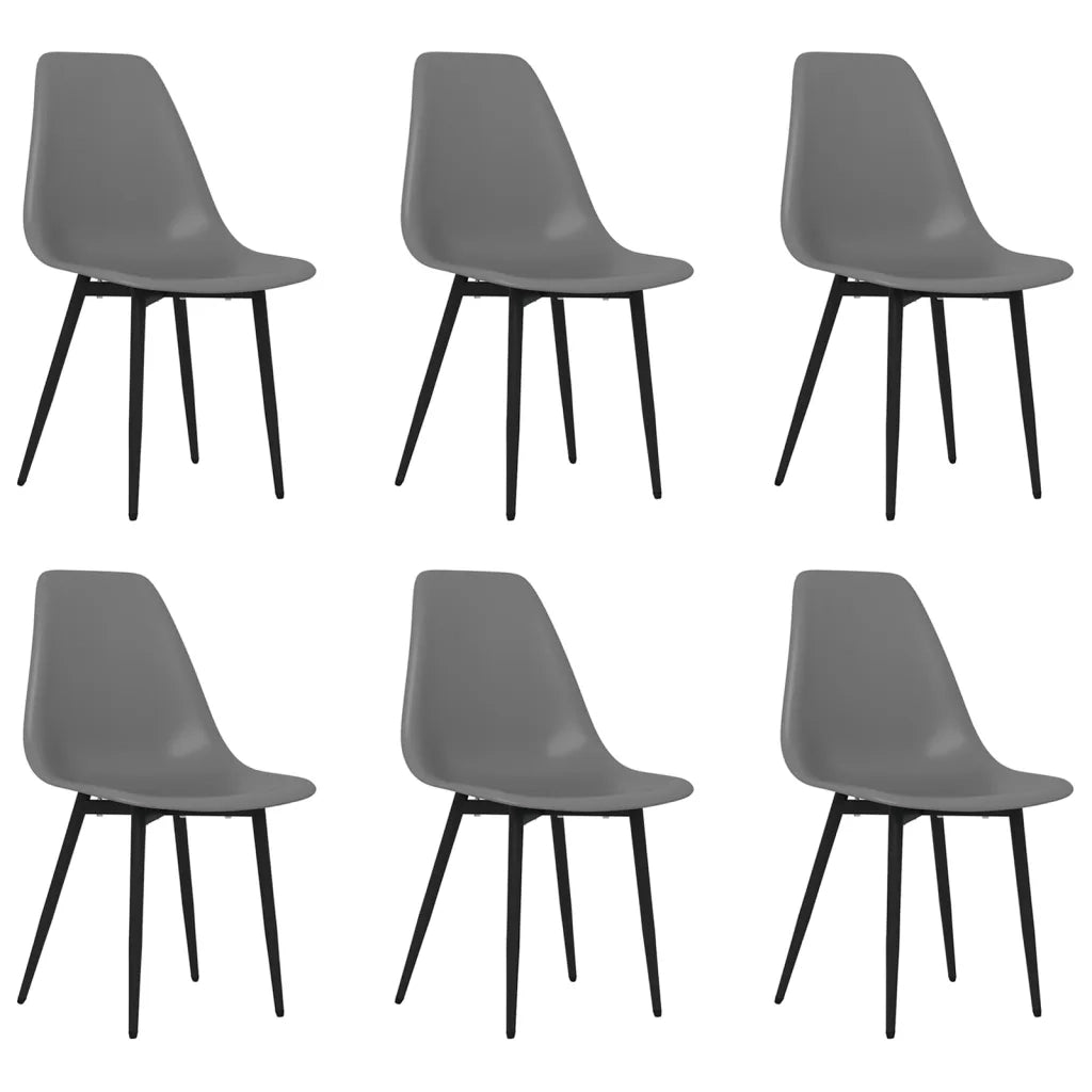 Sedie da Pranzo 6 pz Grigie in PPcod mxl 120829