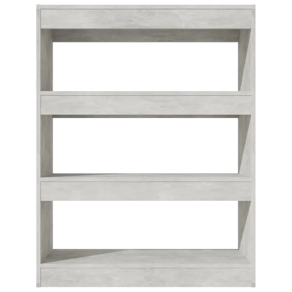 Libreria/Divisorio Grigio Cemento 80x30x103cm Legno Multistrato 811704