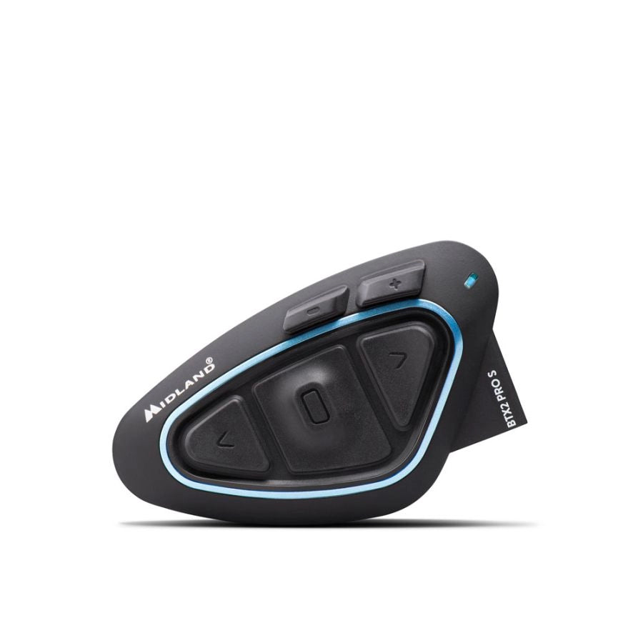 Interfono Singolo Moto Midland BTX2 Pro S Bluetooth 4.2 Waterproof IPX6 – Comunicazione fino a 1,2 km, Conferenza 8 Persone, Audio HI-FI, Universale Caschi