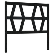 Testiera | Testata per Letto Nera 96x4x100 cm in Legno Massello di Pino