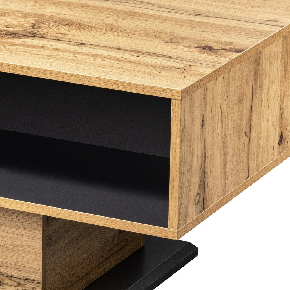 Tavolino da Caff¨¨ con Cassetto e Vano Contenitore ¨C MINIMAL ¨C Legno, Design Moderno