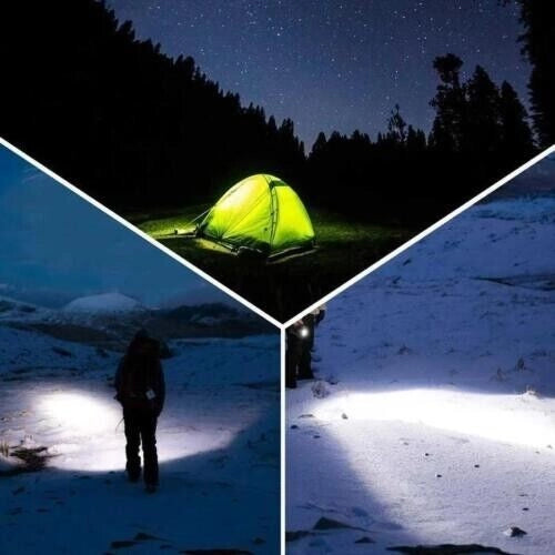 TORCIA LAMPADA RICARICABILE ULTRA POTENTE 100W LED CREE XHP50 FINO A 1KM Q-L445 - ANDOWL
