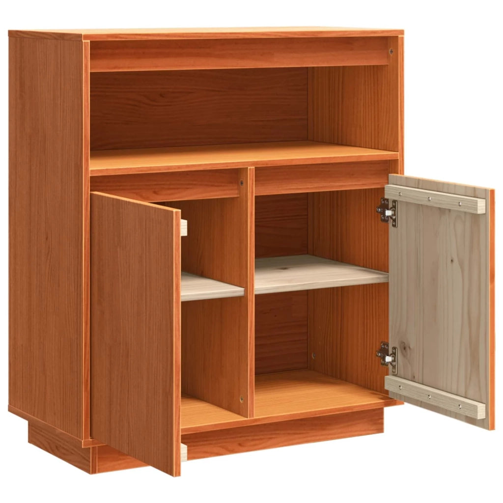Credenza Marrone cerato 70 x 34 x 80 cm Pino massello 858250