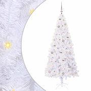 Albero di Natale | Decorazioni natalizie artificiale Bianco 180 cm PVC e Acciaio