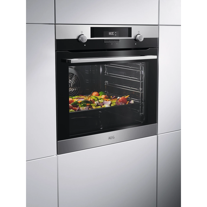 Aeg bek431011m forno ad incasso inox classe a 72 litri serie 6000 surroundcook
