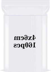 Set di sacchetti chiusi a mano da 160 pezzi - 4 x 6 cm - chiusura a compressione trasparente - sacchetti di plastica confezionati in sacchetti di congelamento