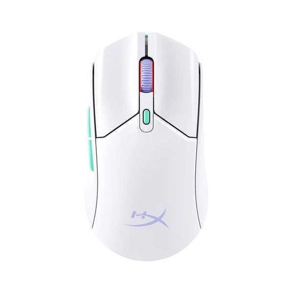 Hp hyperx pulsefire haste 2 core wls – mouse da gaming (bianco/verde/viola) - 8R2E7AA