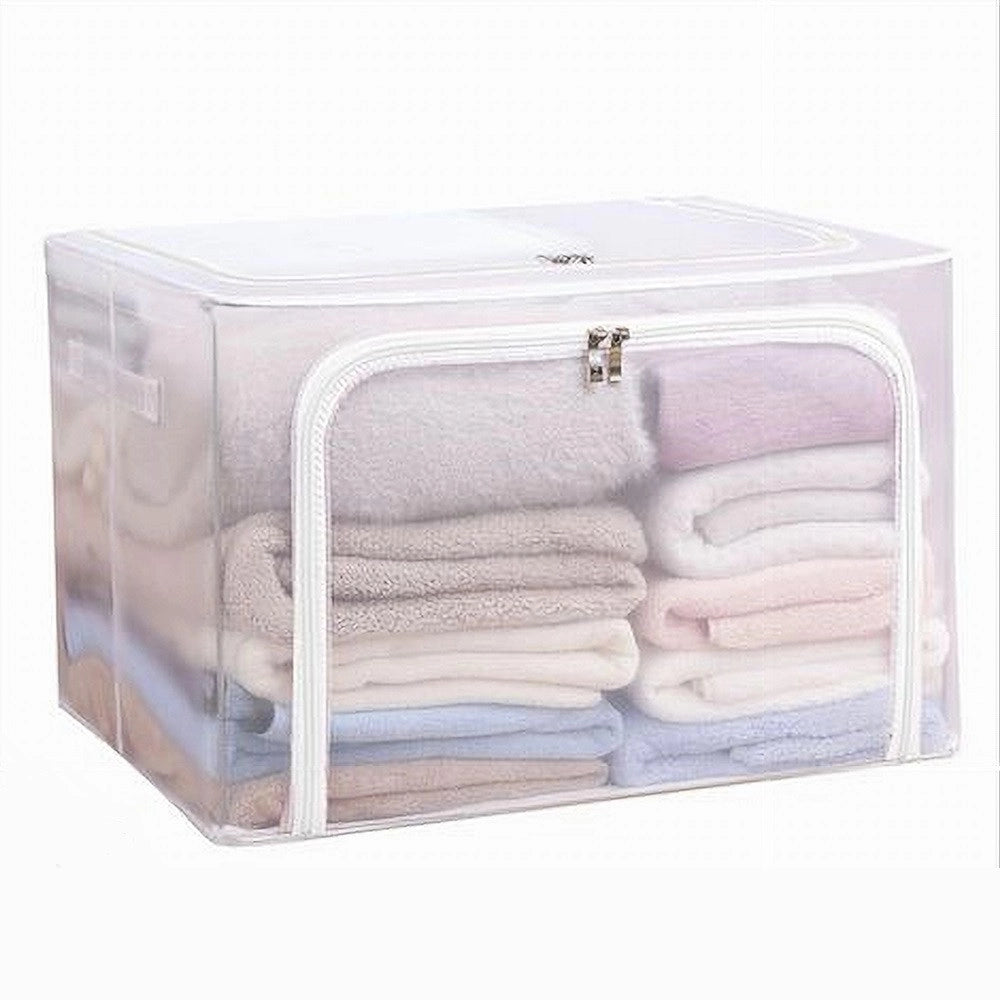 Trade Shop - Box Scatola Salvaspazio Portatutto Vestiti Armadio Organizer 40x30x20 Cm 59980 -