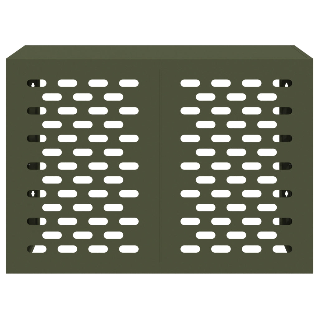 Cover per Condizionatore d'Aria Verde Oliva 100x50x70 cm Acciaio