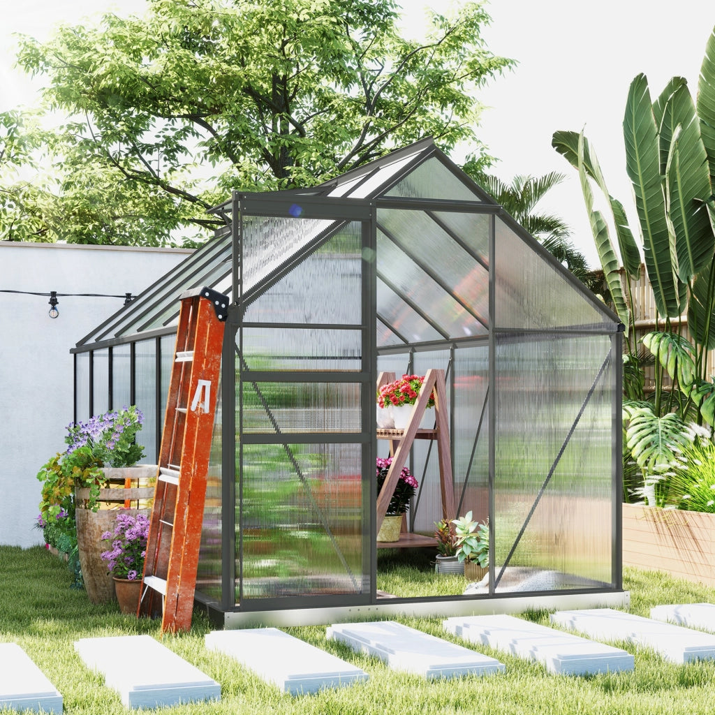Serra da giardino in alluminio e policarbonato ¨C zephmum ¨C 190x375x199 cm