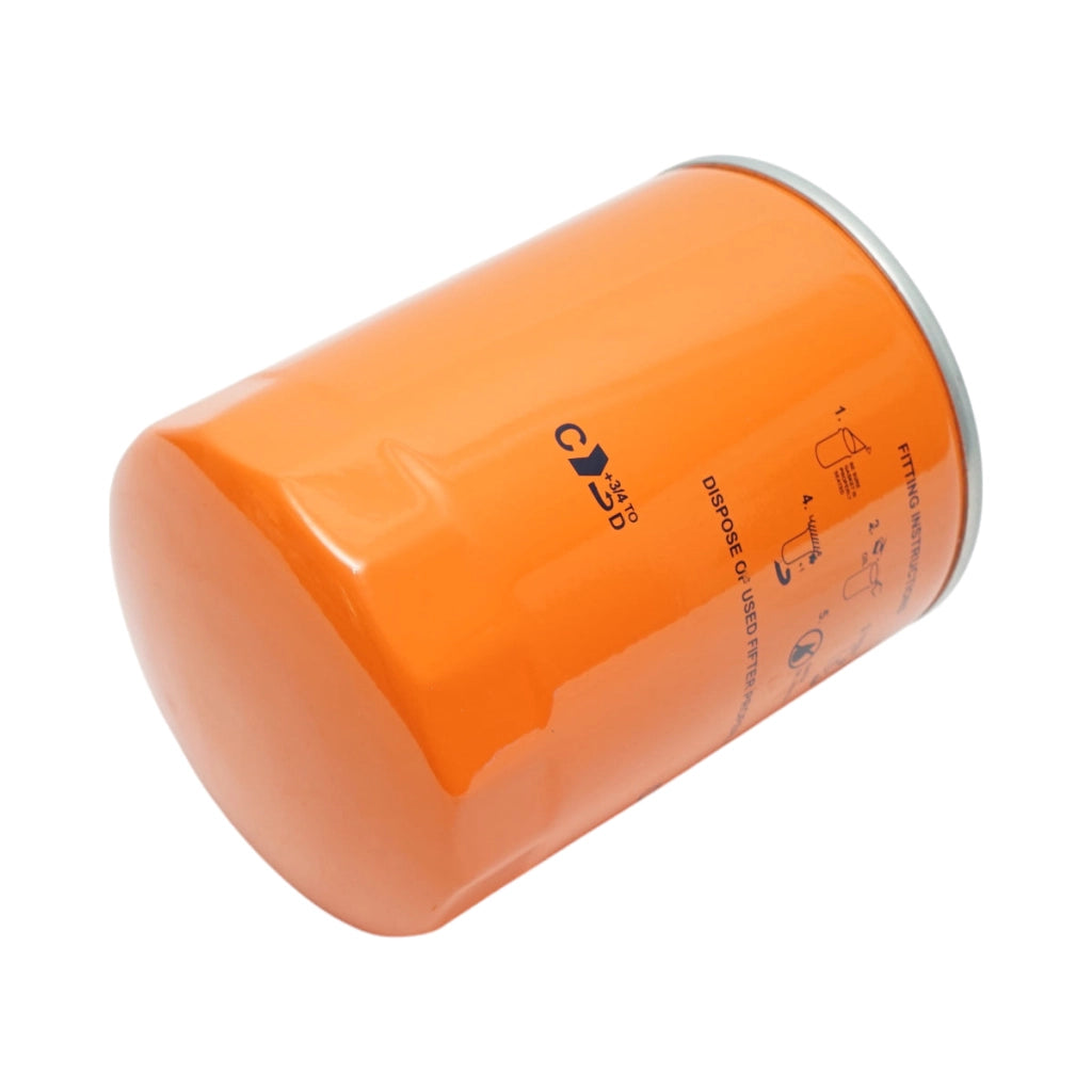 Filtro olio motore Fiat 108x145mm codice OEM 1902047, 1902076, 1903785, 1907580, 1907582, 1907583, 1930213, 1930823, 1931047, 4787410, 4791113, 4796458, 4799425, 5983900, 6005025601