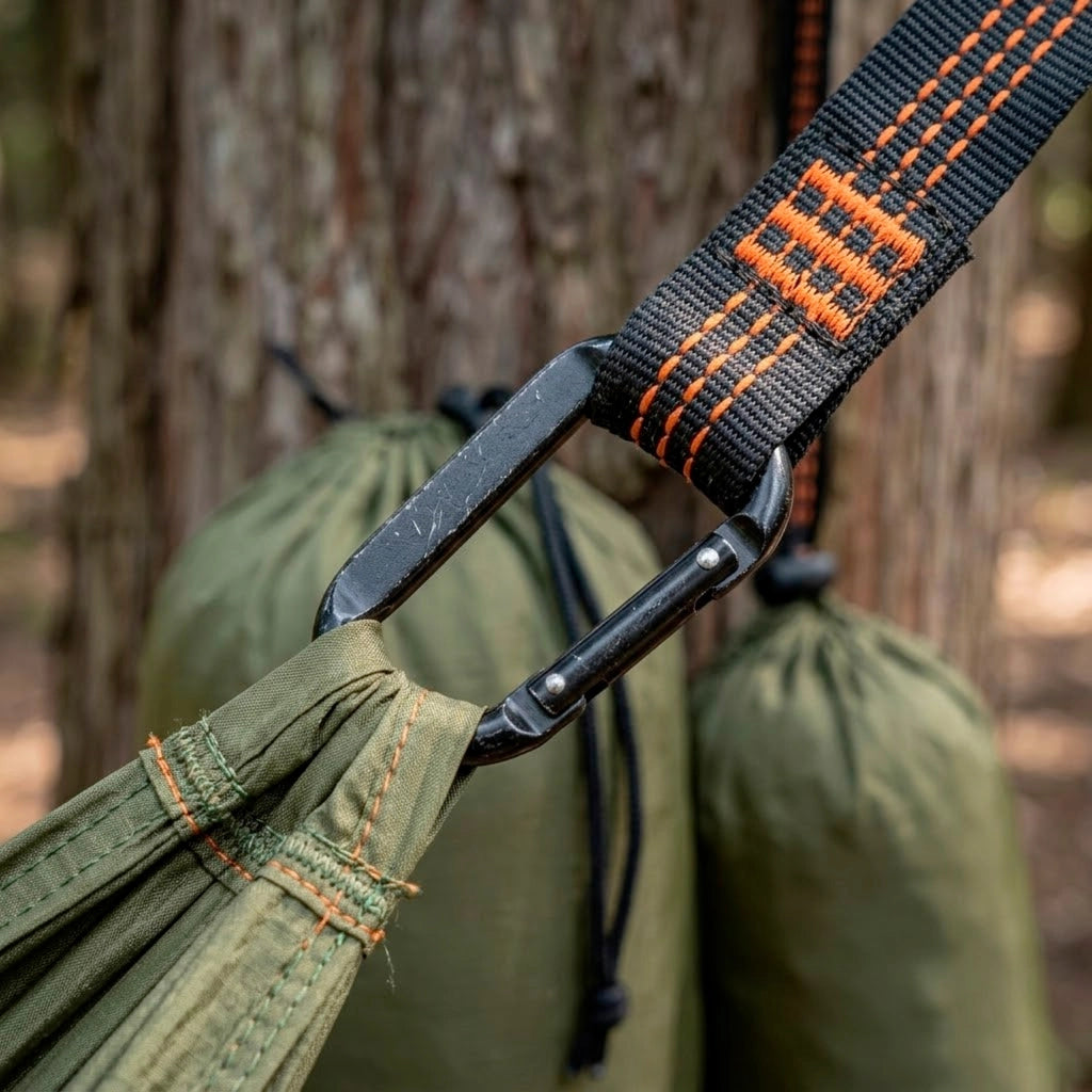 Amaca Portatile Con Zanzariera Integrata In Nylon Parachute 210T Per Campeggio Escursioni Giardino Supporto 300 Kg 270 x 140 Cm Verde Militare