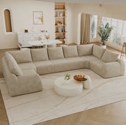 Divano in tessuto chenille color khaki con imbottitura in schiuma elastica; senza attrezzi