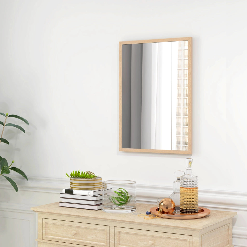 Specchio da Bagno 50x70 cm - zephmum - Bianco Naturale