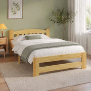 LETTO Singolo 90x200 cm in Legno Massello Naturale