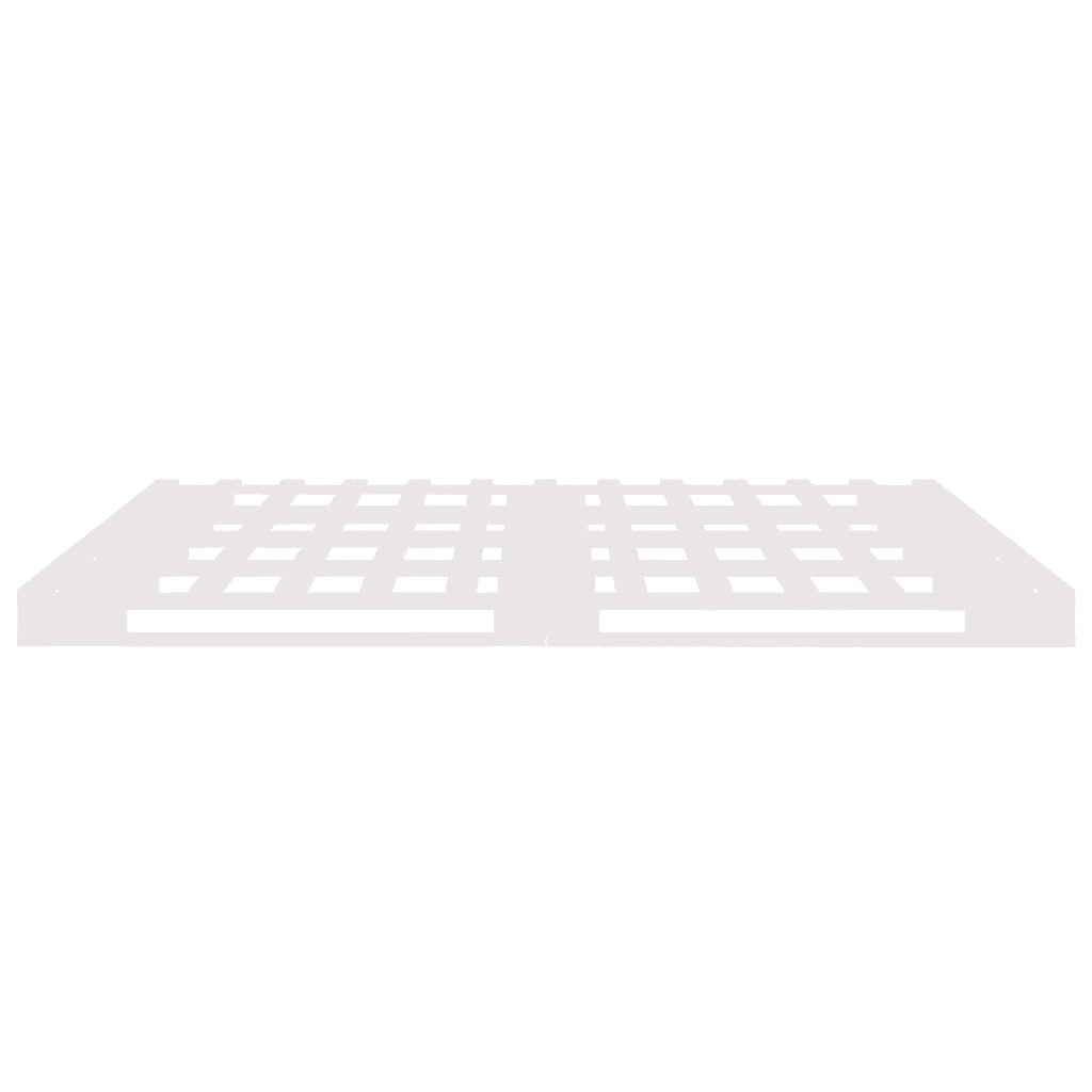 Letto a Pallet Bianco 180x200 cm Super King in Legno Massello