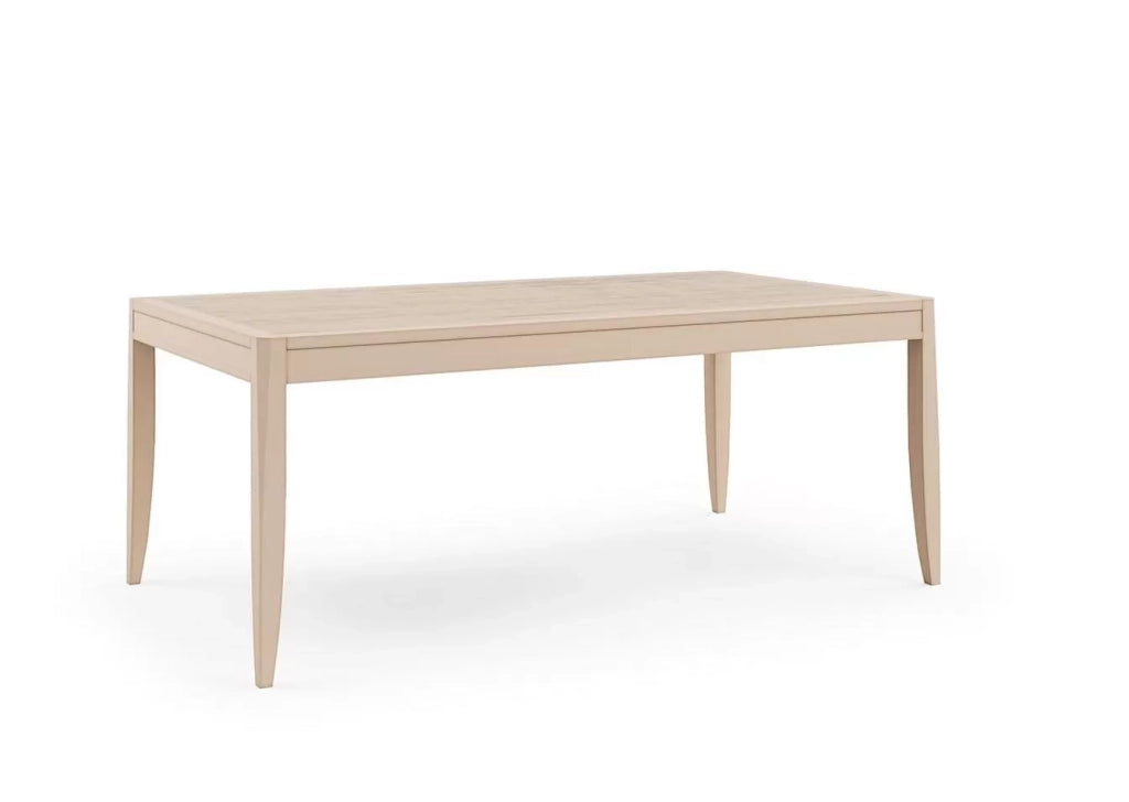 Tavolo rettangolare allungabile con decoro foglia in legno l.200 p.100 h.80 - Mobili 2G