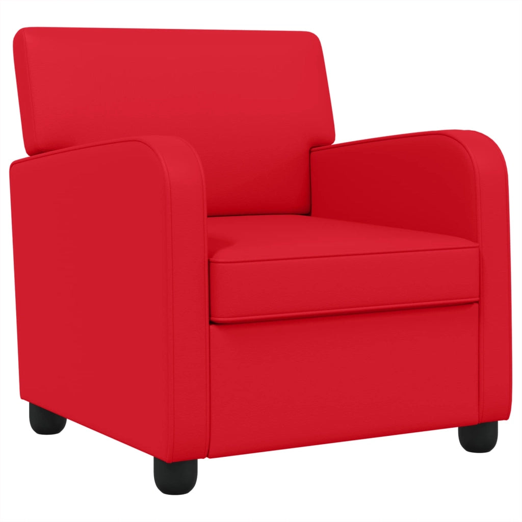 Poltrona Rosso Similpelle 42043431