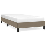 Letto singolo | Letto per adulti | Giroletto senza Materasso Tortora 100x200 cm in Tessuto
