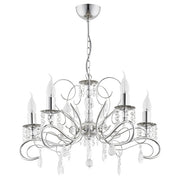 Lampadario ASTOR cromato cristallo 5xE14 Alfa 21585
