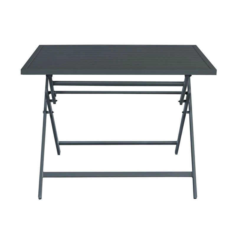 Tavolo da esterno pieghevole DIONISO, in alluminio, 100x70 cm - Tavolo Da Esterno Pieghevole Dioniso, In Alluminio, 100x70 Cm Colore Antracite