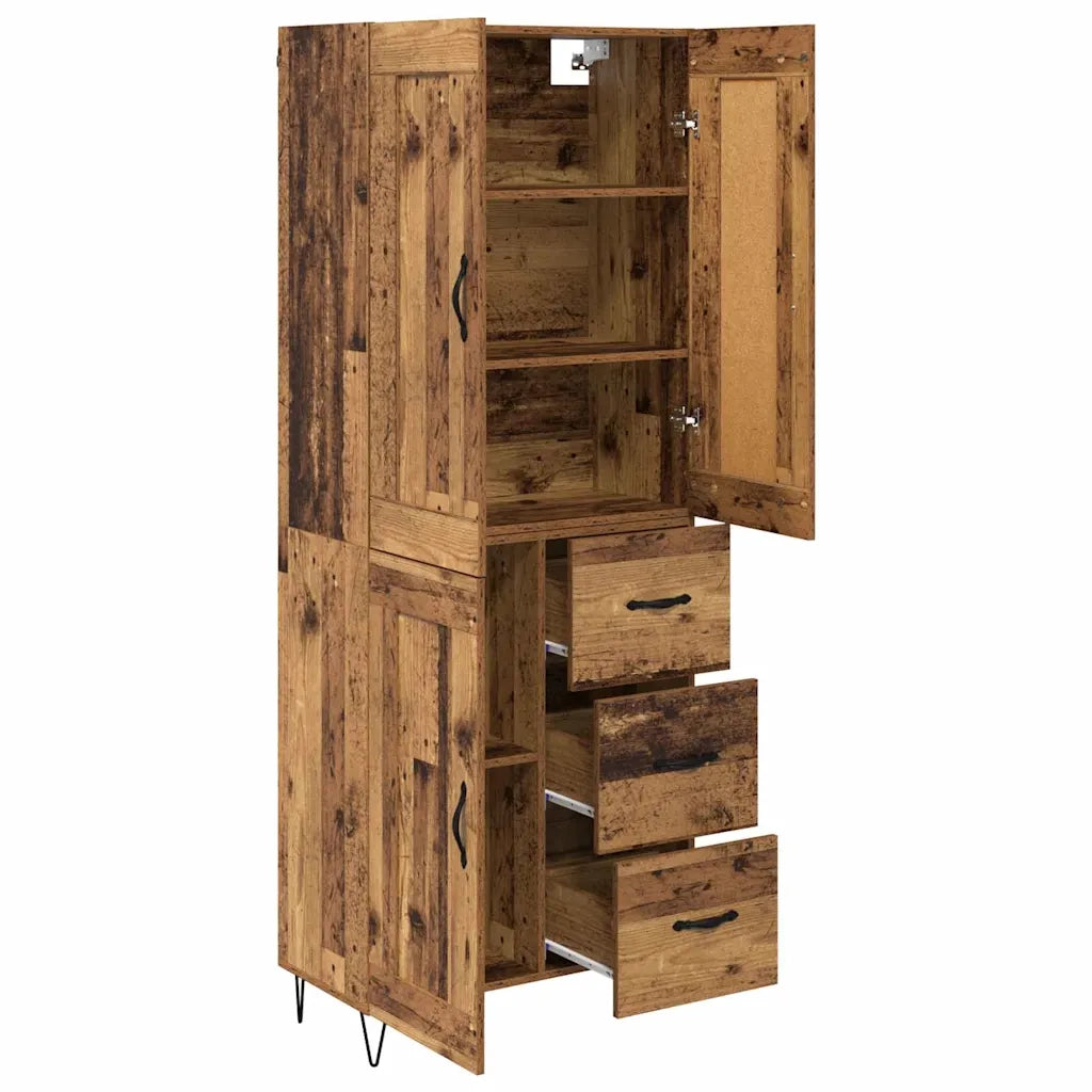 Credenza-Buffet-Armadio da cucina Legno vecchio 69,5 x 34 x 180 cm Legno multistrato 224316