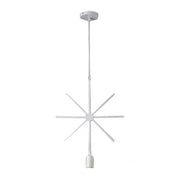 Trade Shop - Lampada A Sospensione Moderna A Stella Per Lampadine E27 Portalampada B35-x - Bianco